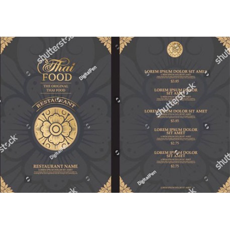 Thai Restaurant Menu Template